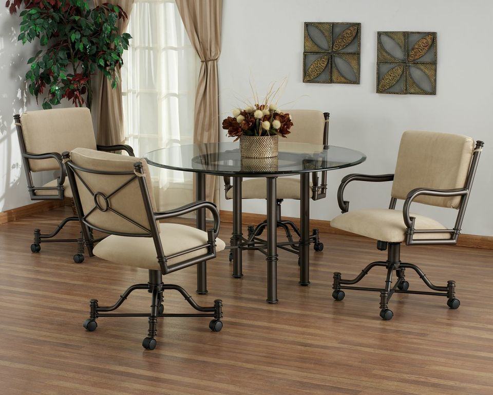 Dining Room Table With Roller Chairs