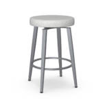 Amisco Zip upholstered swivel backless barstool Amisco Zip upholstered swivel backless barstool