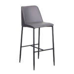 Eurostyle Hardy Barstool light grey upholstered barstool