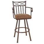 Callee Arcadia Barstool Metal barstool with pattern cushion