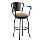 Callee Bristol (with Arms) Barstool Metal barstool with circle seat
