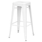 New Pacific Direct Metropolis Backless White Bar Stool