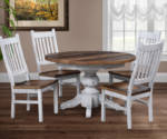 Kowan Round Dining Set Kowan Round Dining Set white and dark wood