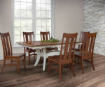 Superior Fredonia Dining Set Superior Fredonia Dining Set white and dark wood