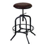 Uttermost Westlyn Burnished Dark Walnut Adjustable Bar Stool - #87M50