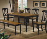 Winners Only Quail Run Dark Dining Table Set
